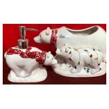 43 - NEW WMC POLAR BEAR DISPENSER & COOKIE JAR