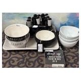 43 - NEW WMC BOWLS, COCKTAIL NAPKINS, SPREADERS