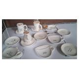 43 - NEW WMC MIXED LOT OF APPETIZER PLATES, ETC