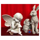 43 - NEW WMC FAIRY & RABBIT FIGURINES (A60)