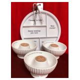 43 - NEW WMC CHARCUTERIE PLATE, CANDY BOWLS (D164)