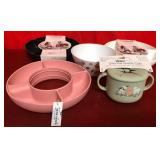 43 - NEW WMC SNACK BOWLS & CUP W/ LID (T23)