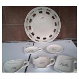 43 - NEW WMC CERAMIC BASKET, TEABAG HOLDERS (N249)
