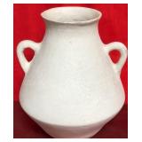 43 - NEW WMC WHITE CERAMIC VASE 13.5"T (C63)