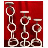 43 - NEW WMC SET OF 3 CANDLE HOLDERS (M42)