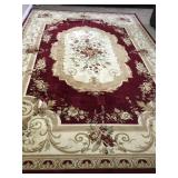 W - LARGE ORNATE FLORAL AREA RUG (C86)