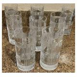 W - SET OF 8 TALL GLASSES (K30)