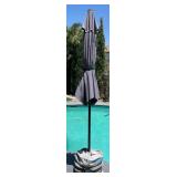 W - OUTDOOR PATIO UMBRELLA WITH BASE (Y7)