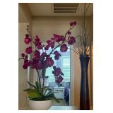W - LOT OF 2 FAUX FLORALS (C42)