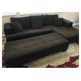 W - SECTIONAL SOFA W/ OTTOMAN 108X24" (C83)