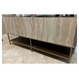 W - MODERN WOODEN STORAGE CABINET 60X28X16" (K14)