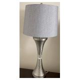 W - PAIR OF HAMMERED METAL TABLE LAMP (B16)