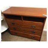W - WOOD 3-DRAWER CABINET W/ SHELF 42X35" (AC2)