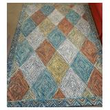 W - COLORFUL GEOMETRIC PATTERNED RUG 5