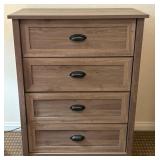W - 4-DRAWER WOOD DRESSER 41X32X18" (B35)