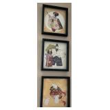 W - SET OF 3 JAPANESE PRINTS (K10)