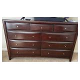 W - WOOD DRESSER WITH NINE DRAWERS 62X39" (B25)