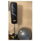 W - EVERLAST PUNCHING BAG AND BALL (C16)