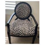 W - ZEBRA PRINT ARM ACCENT CHAIR (B21)