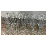 W - LOT OF 11 GLASS GOBLETS (K46)