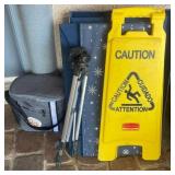 W - COOLER BAG, TRIPOD, SAFETY SIGN