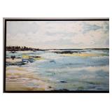 W - FRAMED SEASCAPE WALL ART 37X25" (B51)