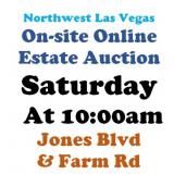 WELCOME TO OUR SAT. @10am ONLINE PUBLIC AUCTION