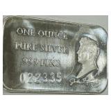 ONE OZ  999 SILVER BAR