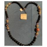 341 - BEADED NECKLACE W/ GEMSTONES (B59)