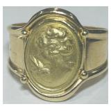 14KT YELLOW GOLD RING 3.26 GRS