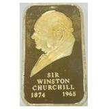 24KT GOLD PLATED ONE OZ  999 SILVER BAR