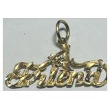 14KT YELLOW GOLD PENDANT