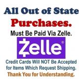 1e - OUT OF STATE BUYERS MUST PAY VIA ZELLE
