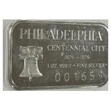 ONE OZ  999 SILVER BAR