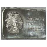 ONE OZ  999 SILVER BAR