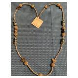 341 - BEADED NECKLACE W/ TIGER EYE (B41)