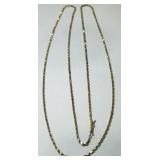 14KT YELLOW GOLD 13.55GRS 30INCH D/C ROPE CHAIN