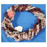 341 - MULTI STRAND BEADED NECKLACE (C103)