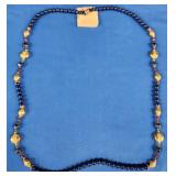 341 - QUARTZ, AMETHYST, GARNET, HEMATITE NECKLACE