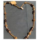 341 - GEMSTONES & MURANO GLASS NECKLACE (B42)