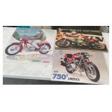 11 - LOT OF 3 MOTORCYCLE CALENDAR PRINTS (B284)