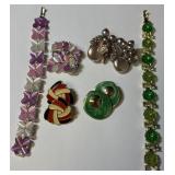 11 - COLORFUL COSTUME BRACELETS & EARRING (A201)