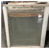378 - LOT OF VINTAGE GLASS WINDOW FRAMES (Z27)