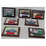 N - LOT OF NASCAR DRIVER/CAR PLAQUES (B185)