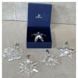 11 - LOT OF SWAROVSKI CRYSTAL SNOWFLAKES (B295)