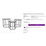 43 - NEW WMC SET OF THREE GLASS TABLES