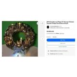 11 - THOMAS KINKADE SEASIDE VILLAGE WREATH (B253)
