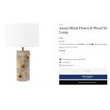 43 - PAIR OF WOOD METAL LAMPS