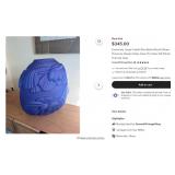 500 - BALOS COBALT BLUE GLASS VASE (B317)