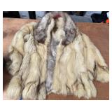 11 - FUR JACKET W/ SATIN LINING